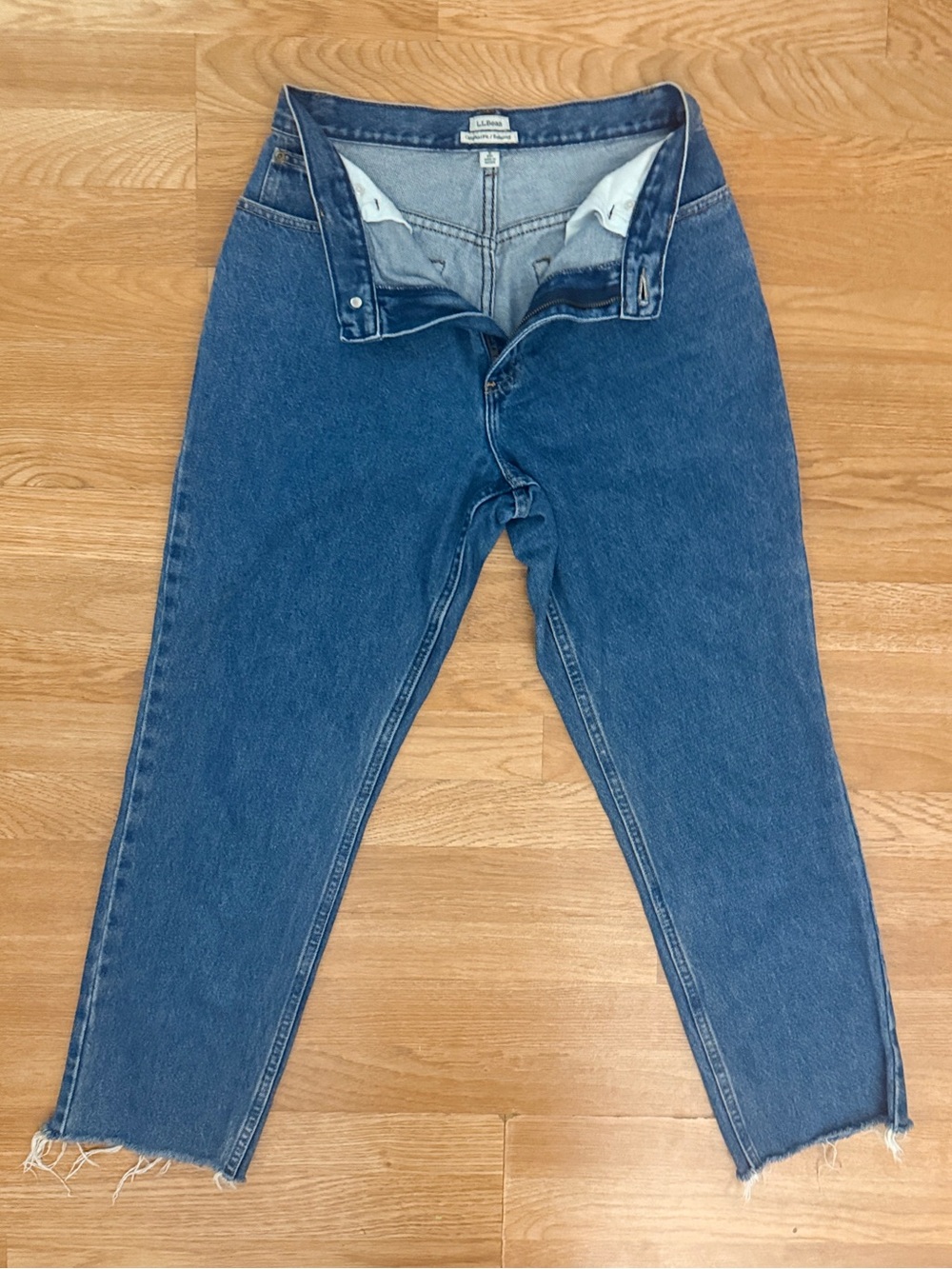 L.L. Bean Women's Original Fit/ Relaxed  Ankle Crop Jeans